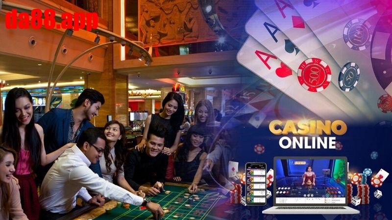 Sảnh Live casino DA88 xanh chín